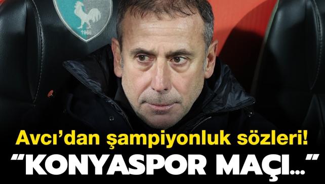 Abdullah Avc'dan ampiyonluk szleri: Konyaspor ma...