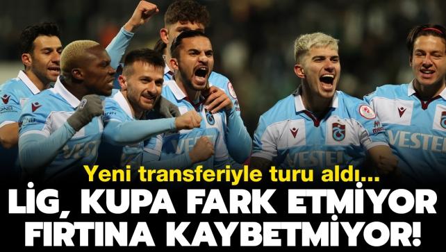 Lig, kupa fark etmiyor, Frtna kaybetmiyor: Denizlispor-Trabzonspor: 1-2