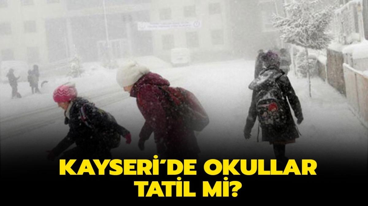 Kayseri Valiliği'nden kar tatili açıklaması geldi mi" Kayseri'de bugün okullar tatil mi"
