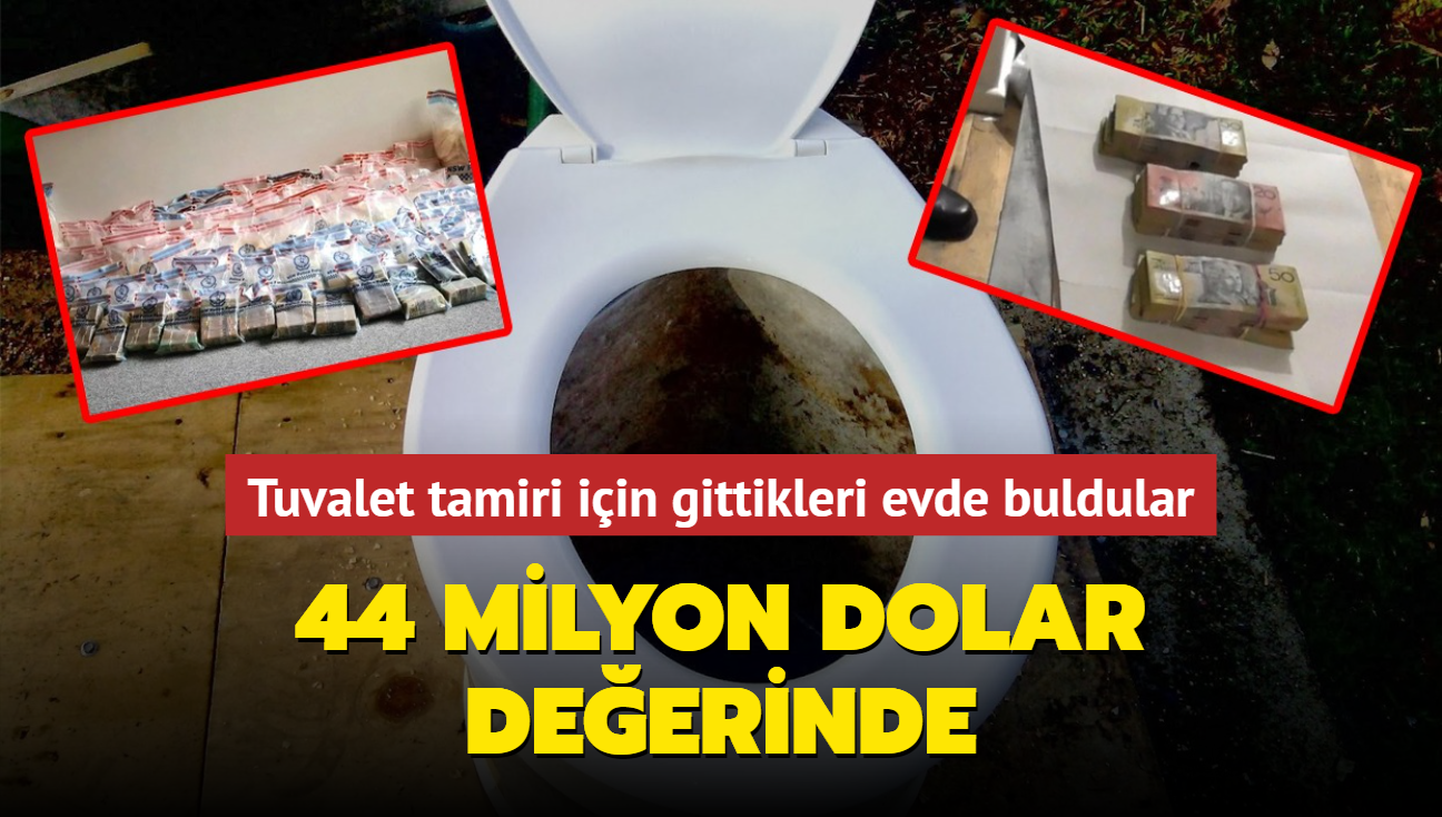 Tuvalet tamiri iin gittiler, karlatklar manzarayla oke oldular! Tam 44 milyon dolar deerinde...