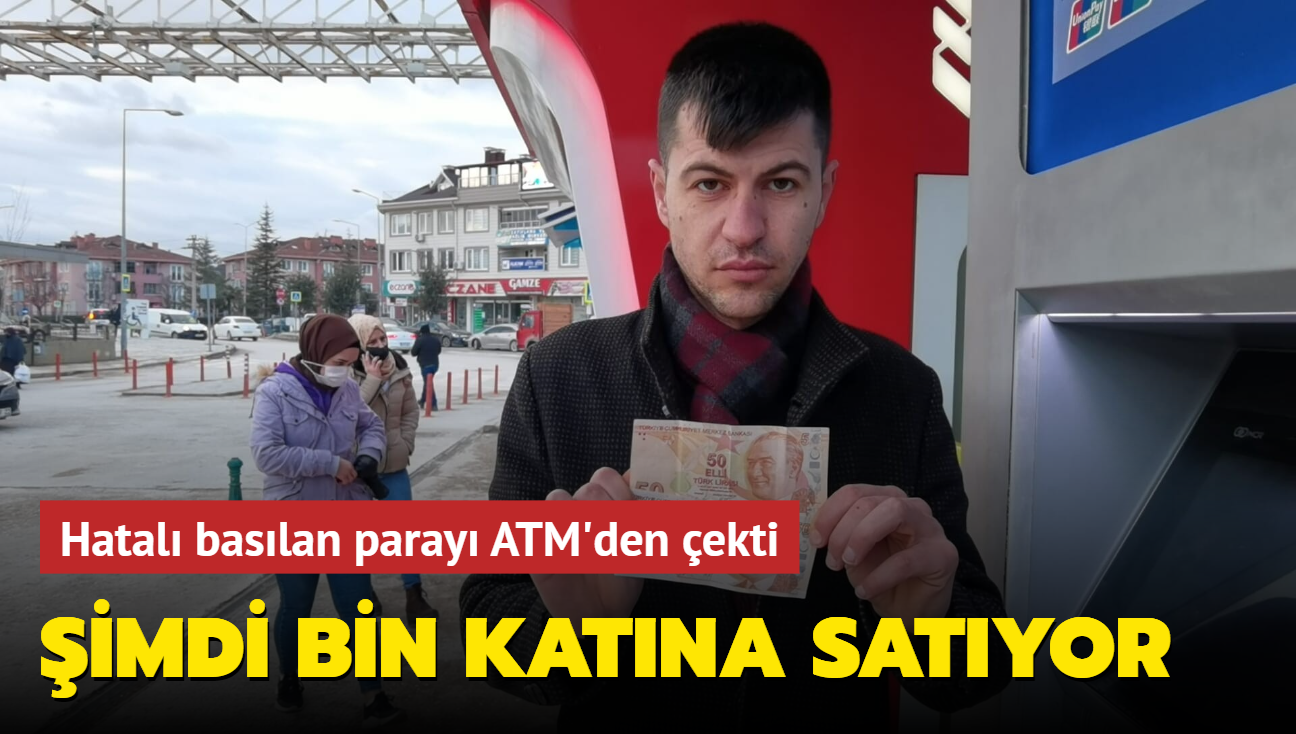 ATM'den para ekti, imdi ise bin katna satyor