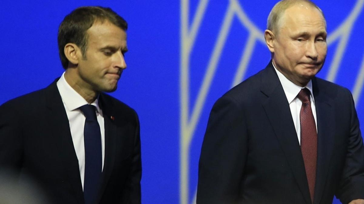 Putin ile Macron'dan nemli grme