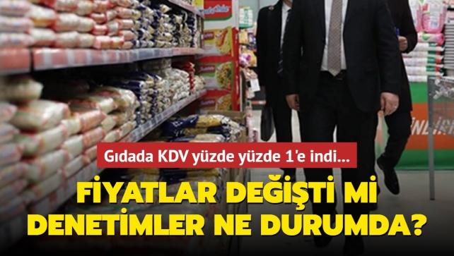 Gıdada KDV Yüzde 8'den Yüzde 1'e Indi... Fiyatlar Değişti Mi ...