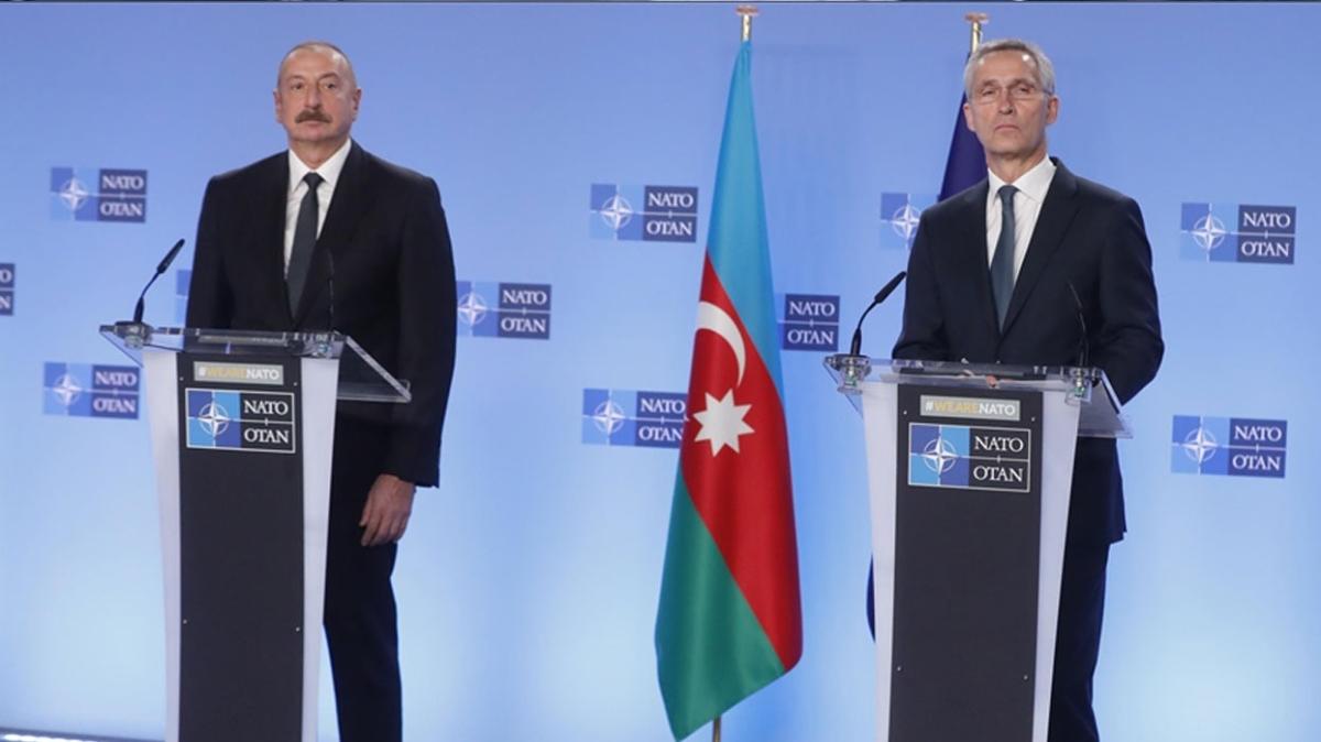 Azerbaycan Cumhurbakan Aliyev, NATO Genel Sekreteri Stoltenberg ile telefonda grt