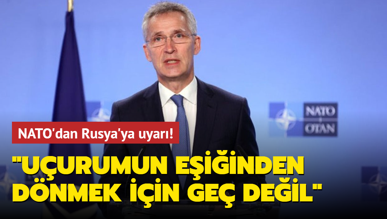 NATO'dan Rusya'ya uyar! "Uurumun eiinden dnmek iin ge deil"