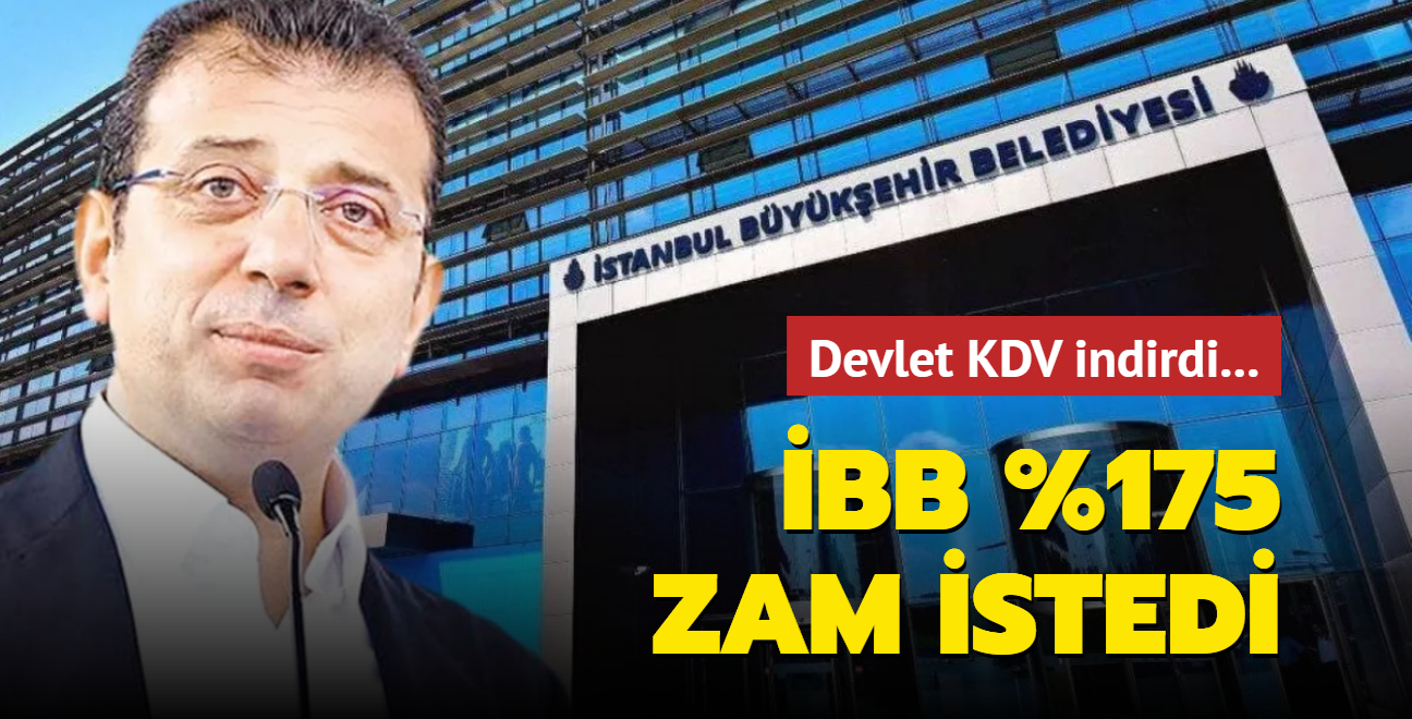 Devlet KDV indirdi, BB %175 zam istedi