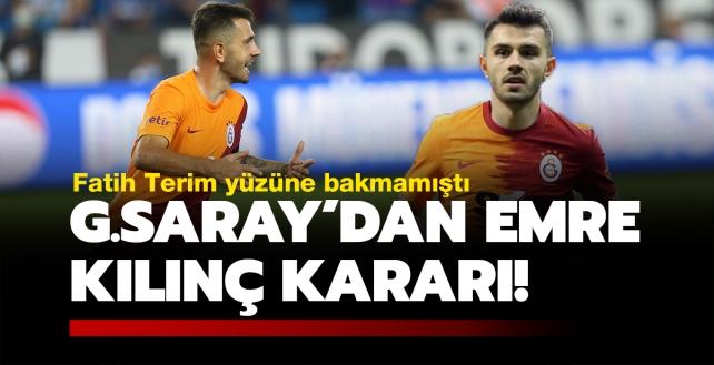 Galatasaray'dan Emre Kln karar! Fatih Terim yzne bakmamt