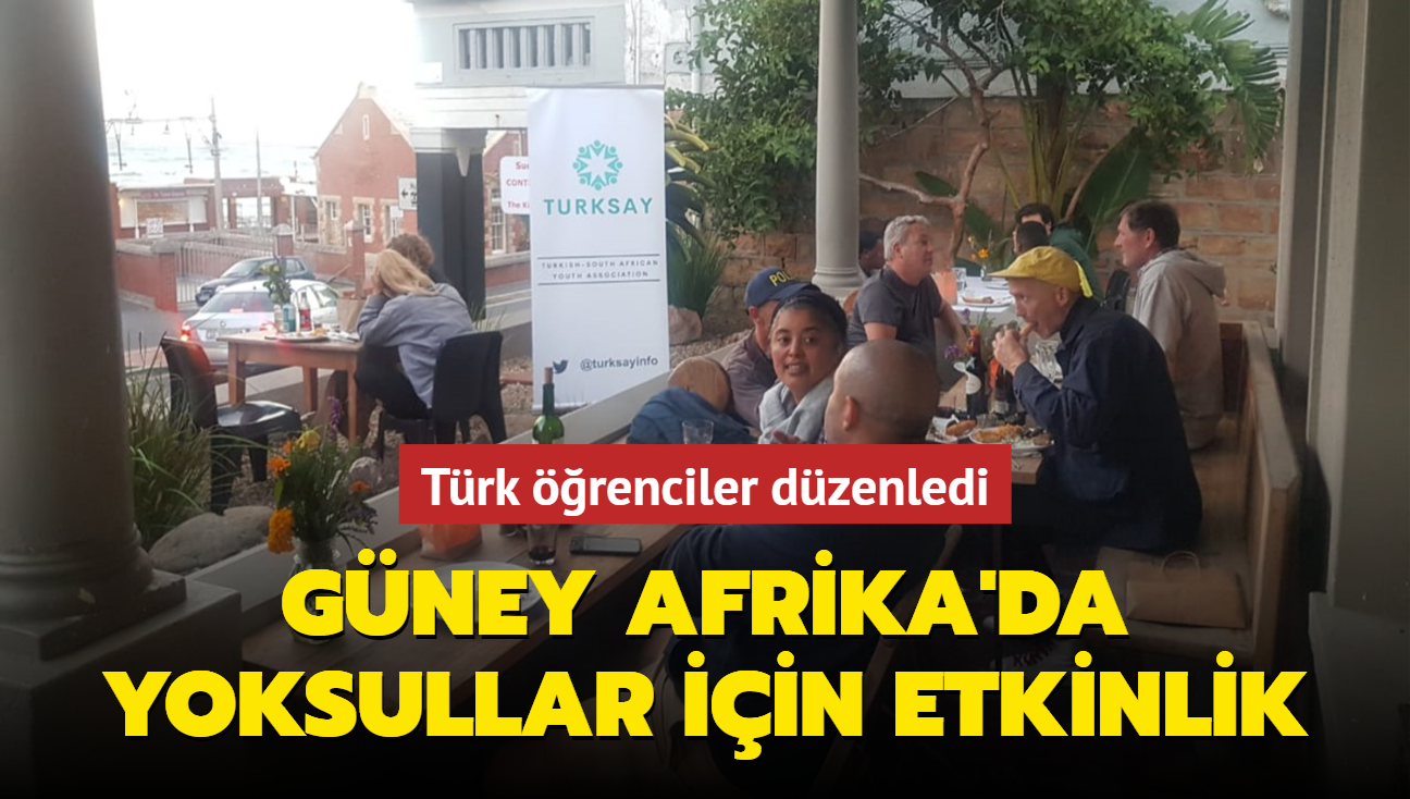 Trk rencilerden Gney Afrika'da yoksullar iin etkinlik