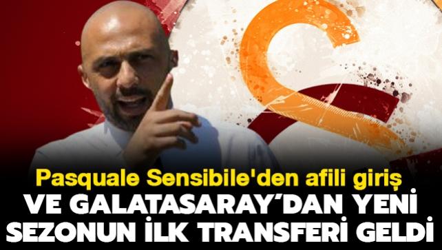 Ve Galatasaray'dan yeni sezonun ilk transferi geldi! Pasquale Sensibile'den afili giri