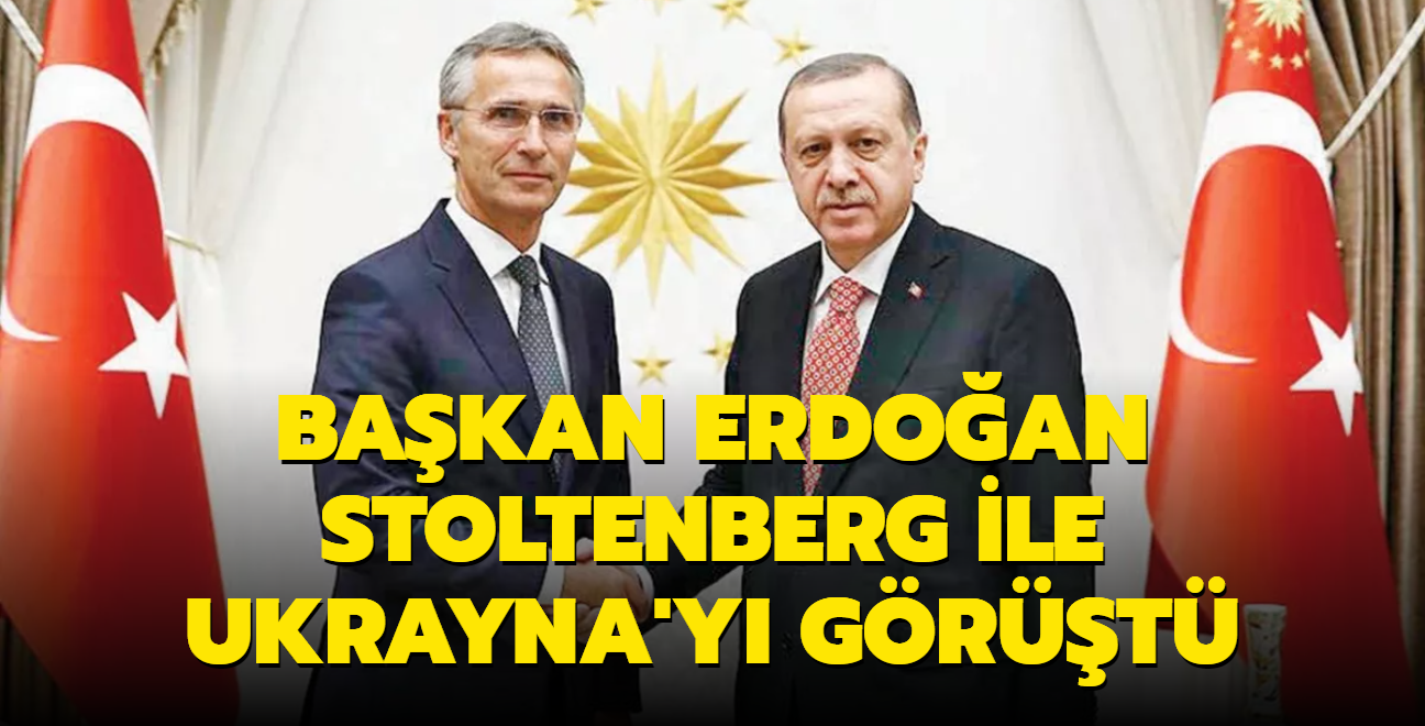 Bakan Erdoan, Stoltenberg ile Ukrayna'y grt