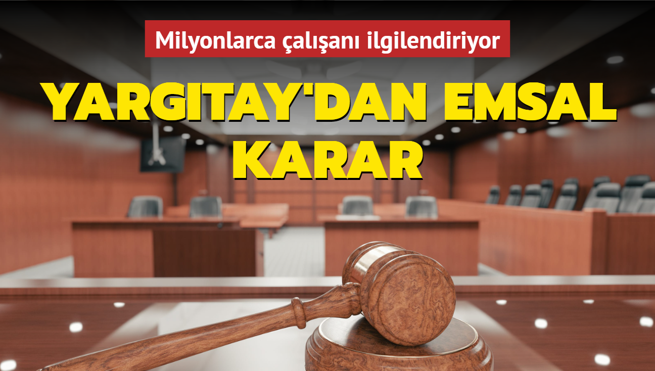 Yargtay'dan milyonlarca alan ilgilendiren emsal karar: stifa ncesi baka ie girmek su deil!