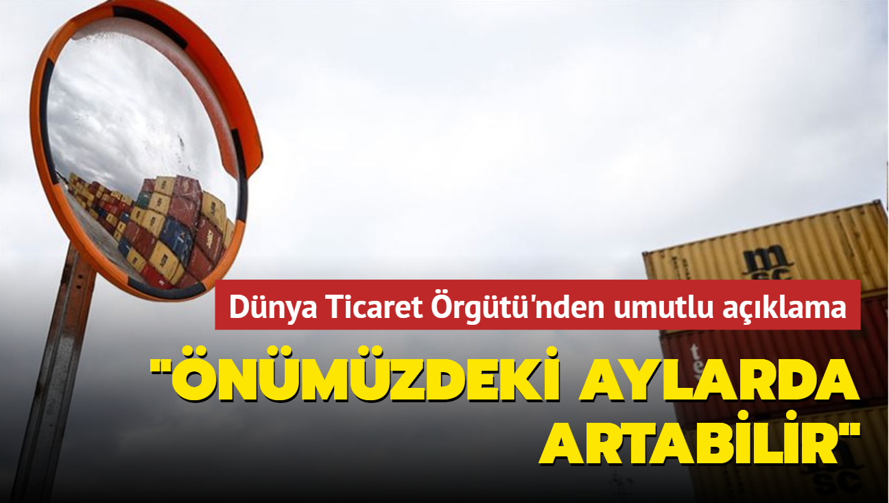 Dnya Ticaret rgt'nden umutlu aklama: nmzdeki aylarda artabilir