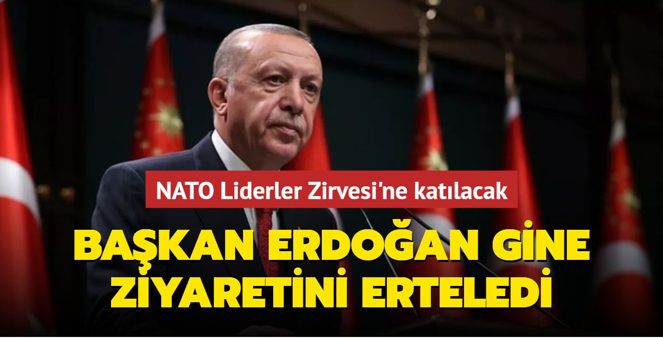 NATO Liderler Zirvesi'ne katlacak... Bakan Erdoan Gine ziyaretini erteledi