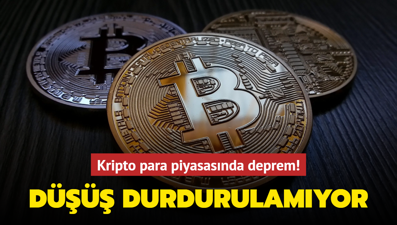 Kripto para piyasasında deprem! Bitcoin ve Ethereum'da düşüş durdurulamıyor 