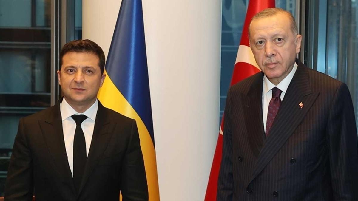 Zelenskiy'den Bakan Erdoan'a teekkr