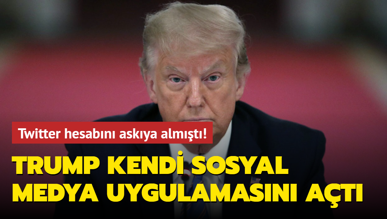 Twitter hesabn askya almt! Trump kendi sosyal medya uygulamasn at