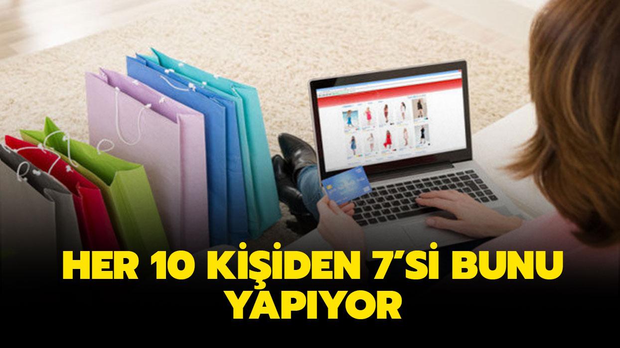 10 kiiden 7'si bunu yapyor... Alveri tercihinde birinci srada!