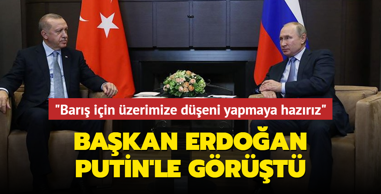 Bakan Erdoan, Putin'le telefonda grt