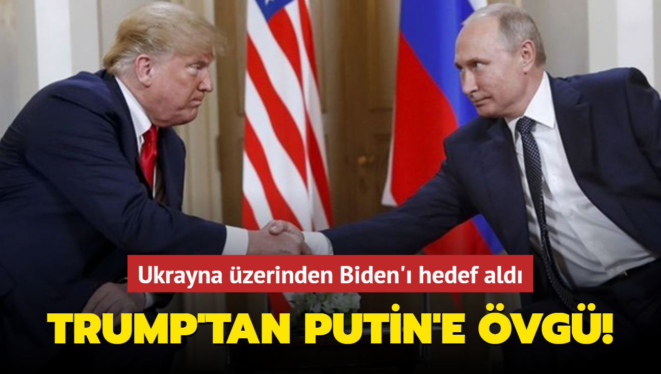 Trump'tan Putin'e vg! Ukrayna zerinden Biden' hedef ald