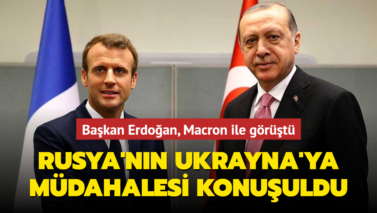 Bakan Erdoan, Macron ile grt