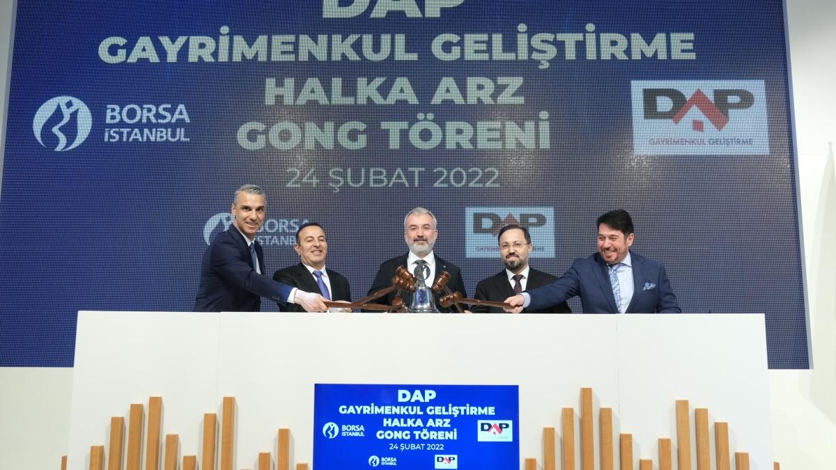 Borsa İstanbul'da gong bu kez DAP için çaldı! DAP hisseleri BİST'te işlem görmeye başladı