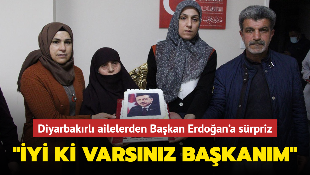 Diyarbakrl ailelerden Bakan Erdoan'a srpriz: yi ki varsnz bakanm