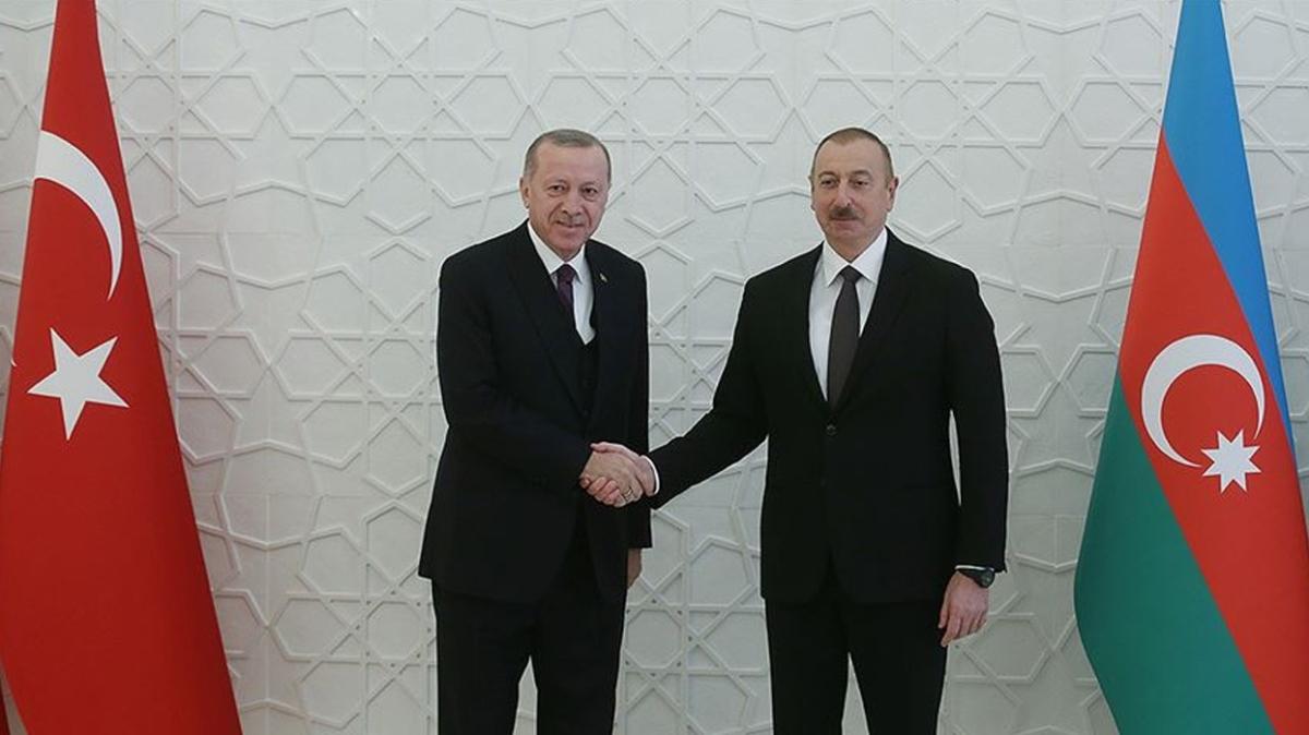 Bakan Erdoan Aliyev ile grt: Grmede blgesel gelimeler ele alnd