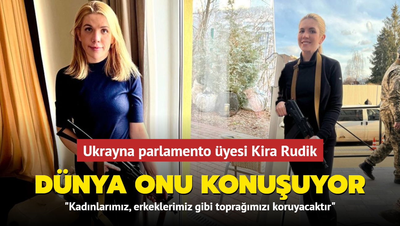 Ukraynal kadn milletvekili Kira Rudik fotorafn paylat, sosyal medyay sallad! Dnya onu konuuyor