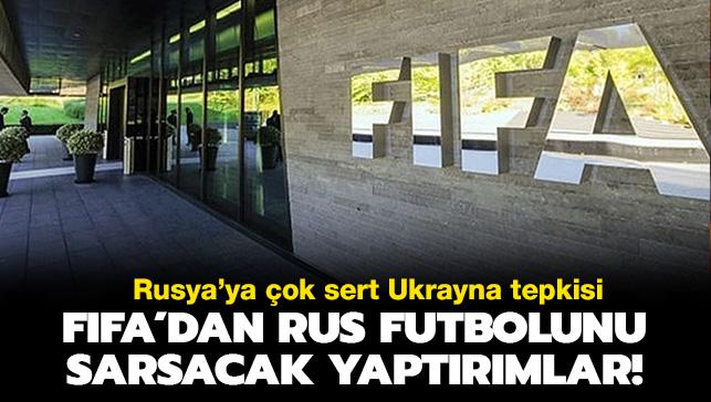 FIFA'dan sert Rusya karar: Bayrak ve marlarn yasakladlar!