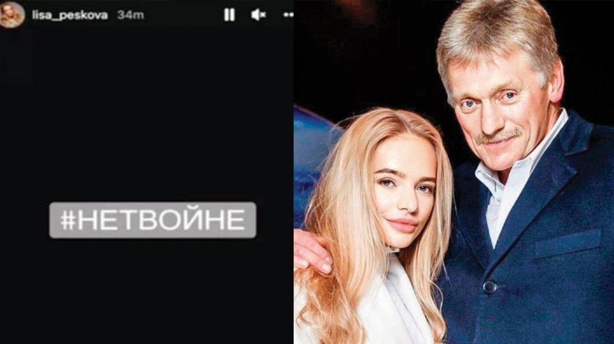 Peskov'un kz Elizaveta Peskova savaa hayr' dedi!