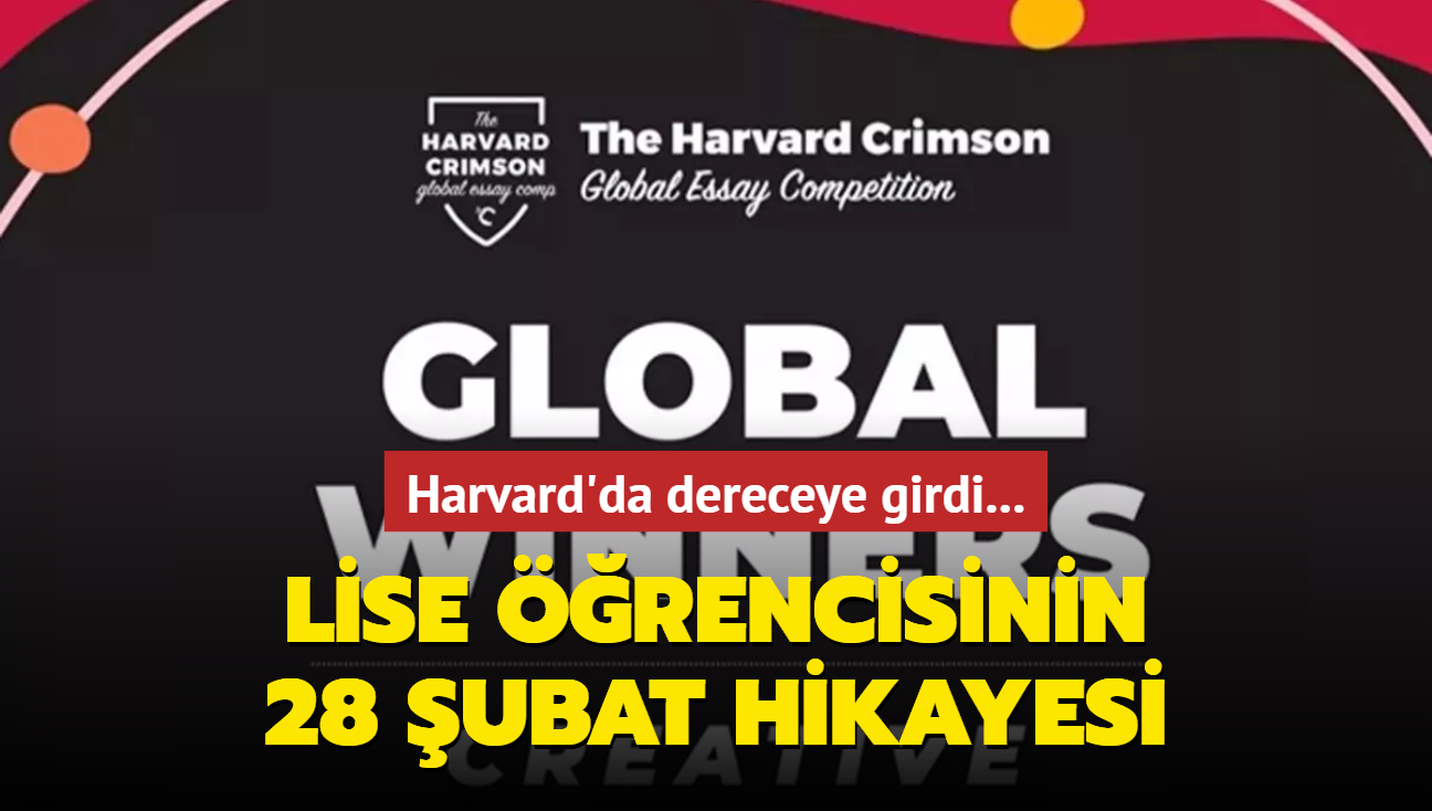 Lise rencisinin 28 ubat hikayesi Harvard'da dereceye girdi