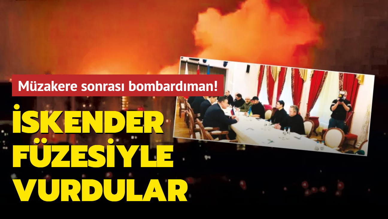 Mzakere sonras bombardman! skender fzesiyle vurdular