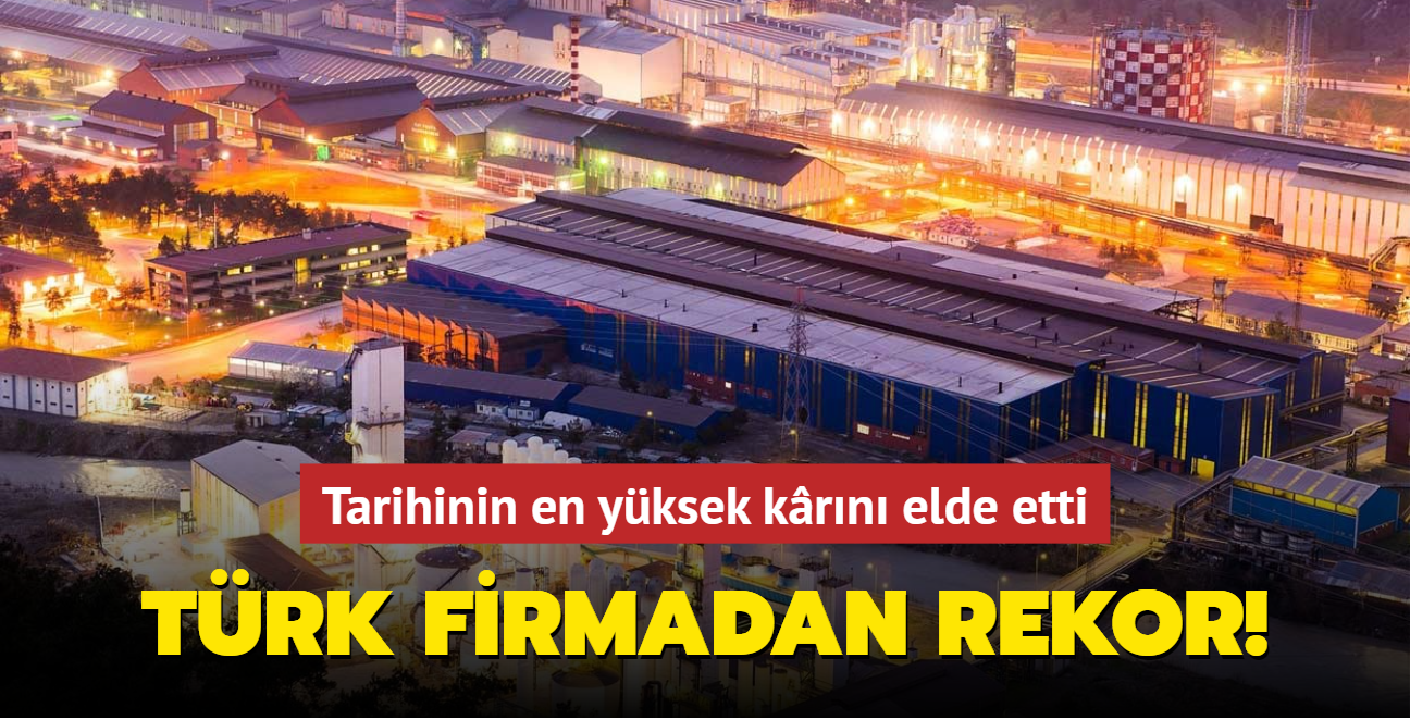 Tarihinin en yüksek kârını elde etti: Türk firmadan rekor!