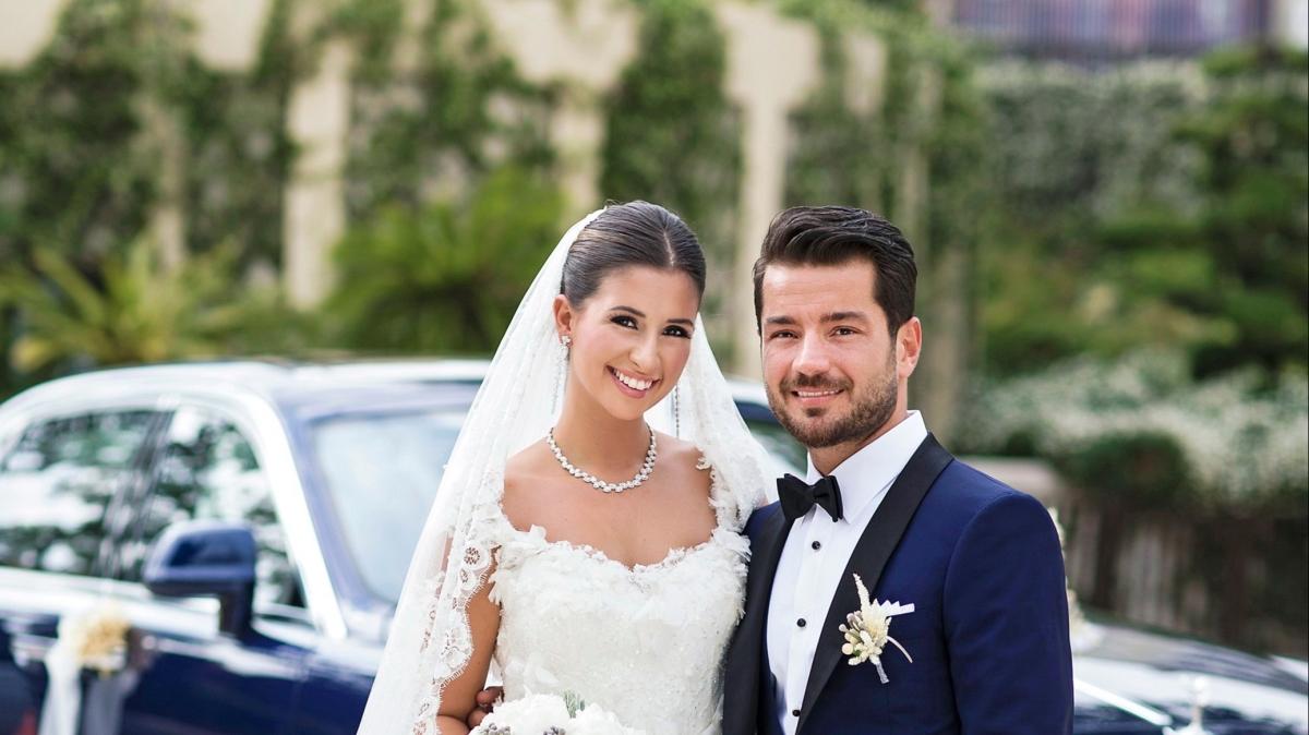 Fatih Terim'in kk kz Buse Terim'den romantik evlilik yldnm paylam