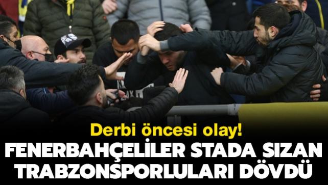 Fenerbaheli taraftarlar stada szan Trabzonsporlular dvd! Derbi ncesi byk kavga