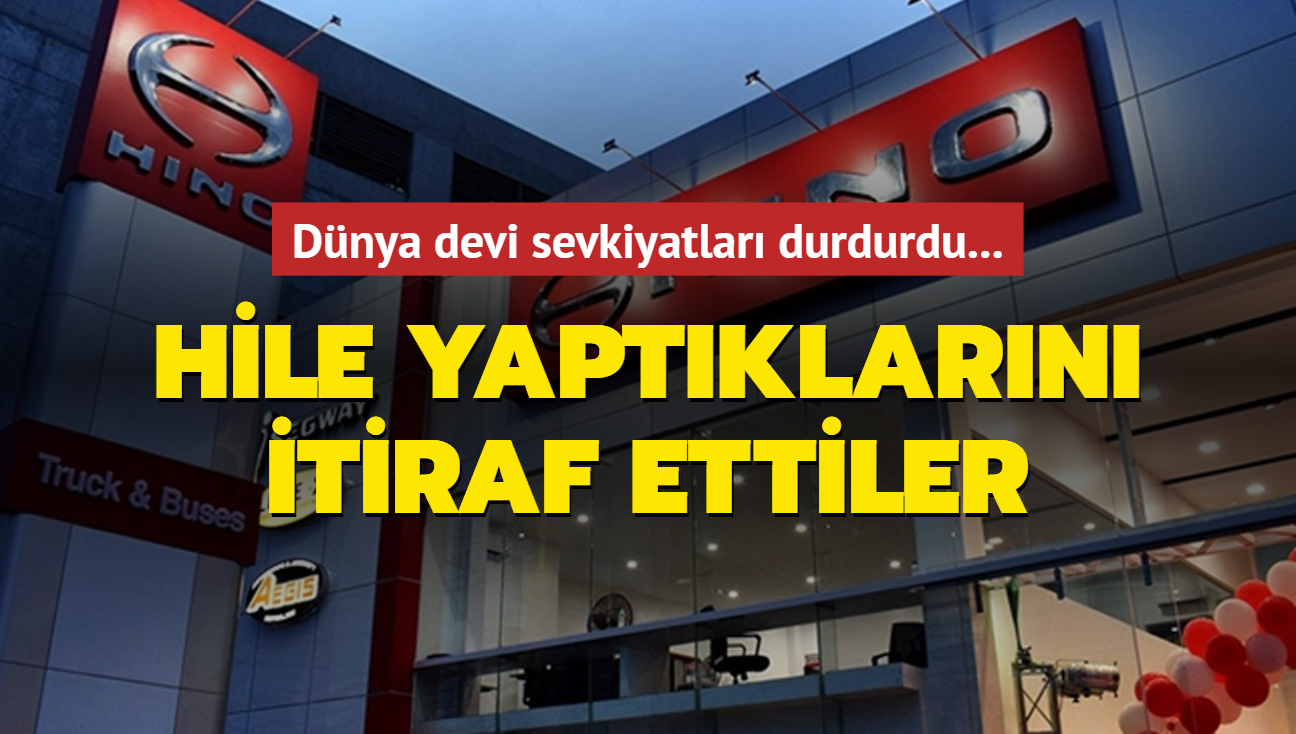 Dnya devi sevkiyatlar durdurdu... Hile yaptklarn itiraf ettiler