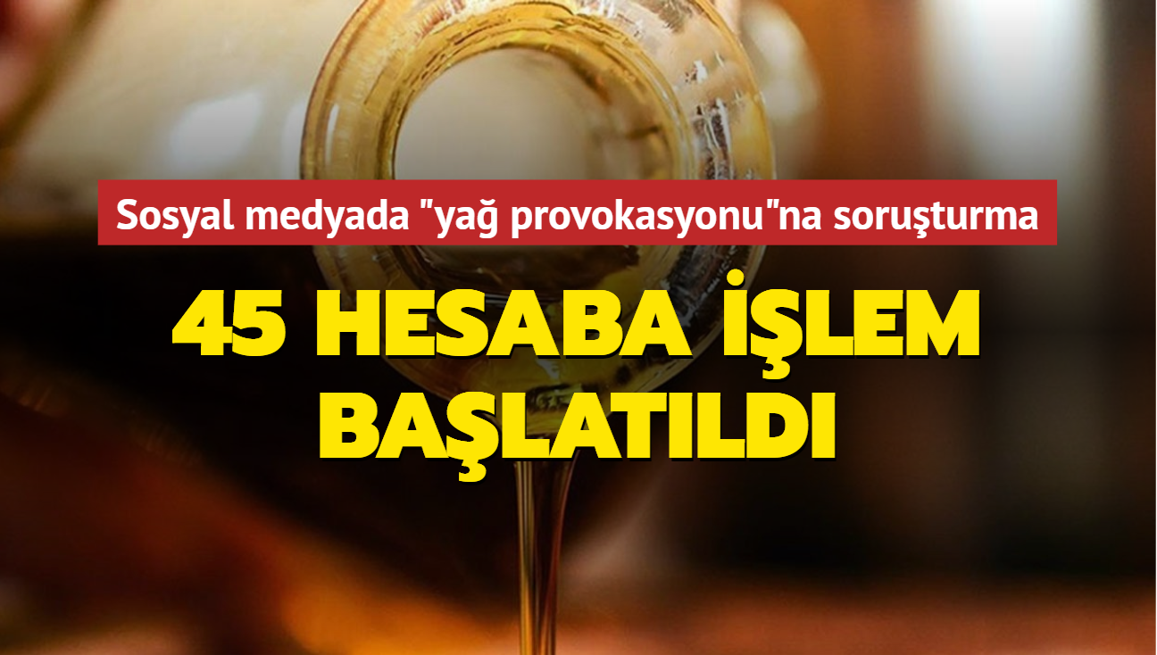 Sosyal medyada "ya" provokasyonuna soruturma... 45 hesaba ilem balatld