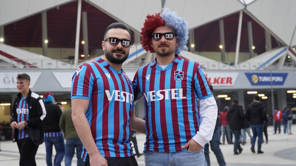Trabzonspor taraftarndan Gztepe mana youn ilgi