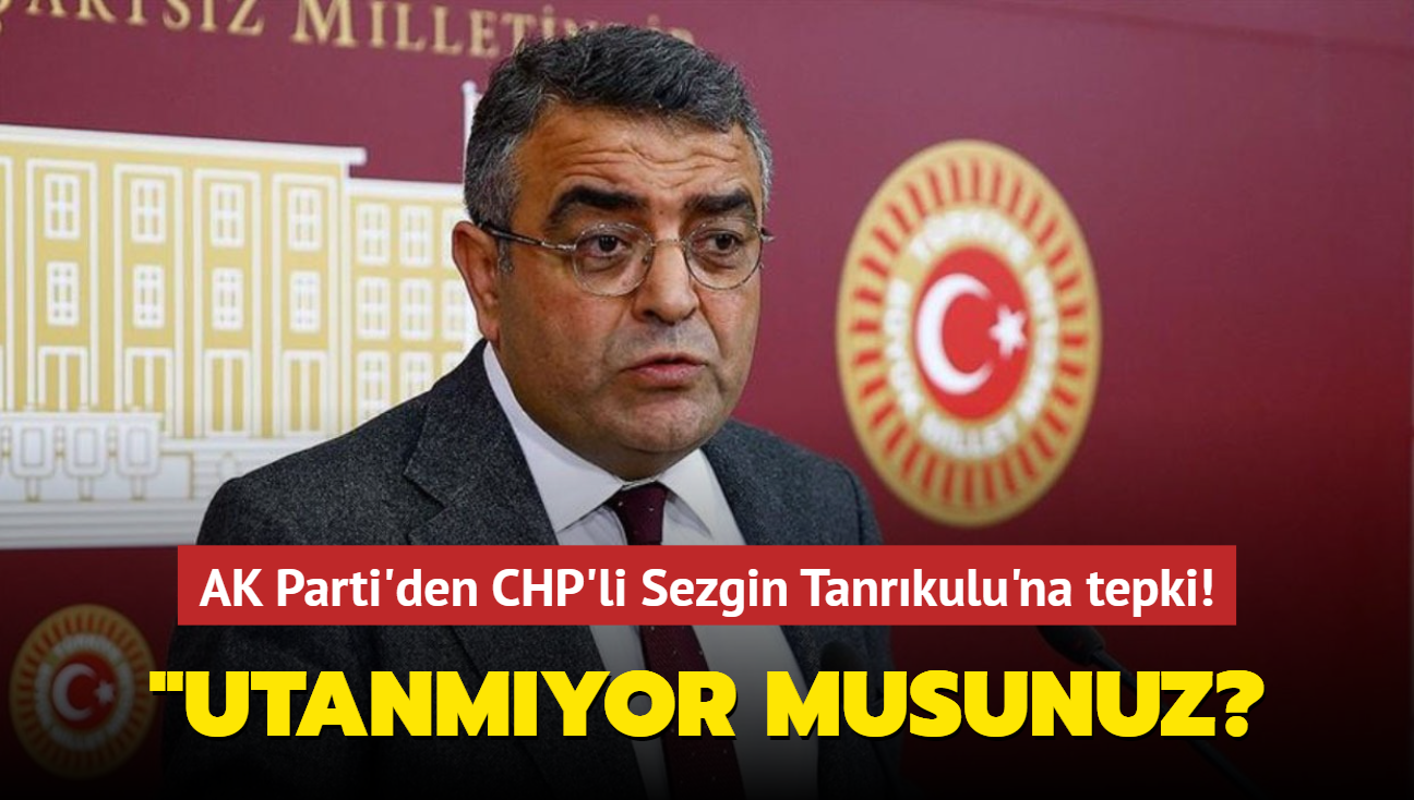 AK Parti'den CHP'li Sezgin Tanrkulu'na tepki: nsanlarn ekmekleriyle oynamaya utanmyor musunuz"