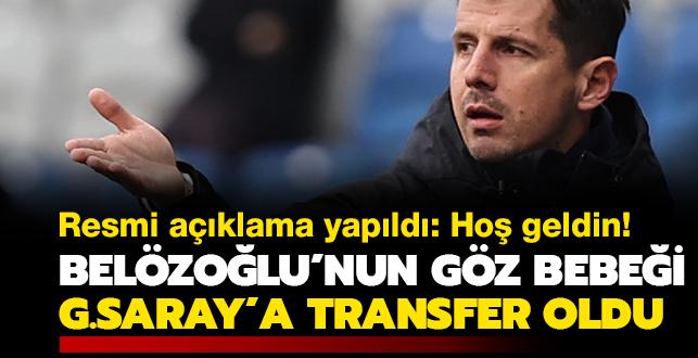 Emre Belzolu'nun gz bebei, Galatasaray'a transfer oldu! Resmi aklama geldi
