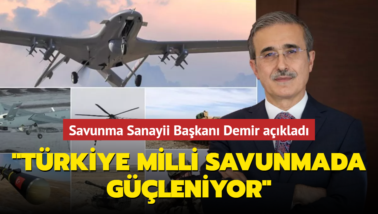 Savunma Sanayii Bakan Demir: "Trkiye'nin stratejik olarak da bamllk gibi bir lks olamaz"