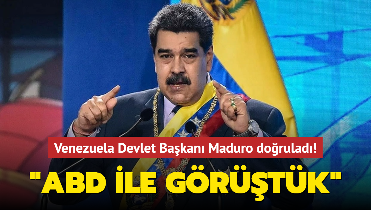 Venezuela Devlet Bakan Maduro dorulad! "ABD ile grtk"