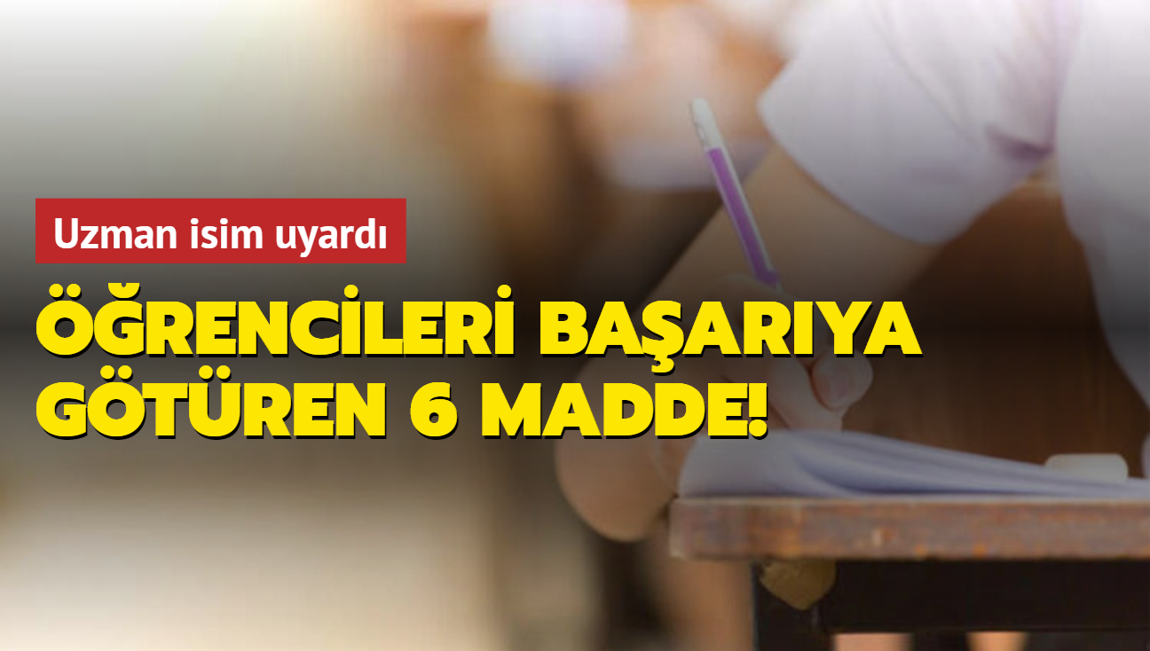 YKS snavnda rencileri baarya gtren 6 madde!