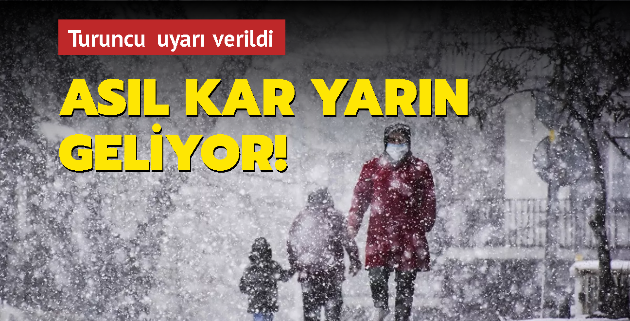 Turuncu uyar verildi! Asl kar yarn geliyor... Hangi illerde okullar tatil"