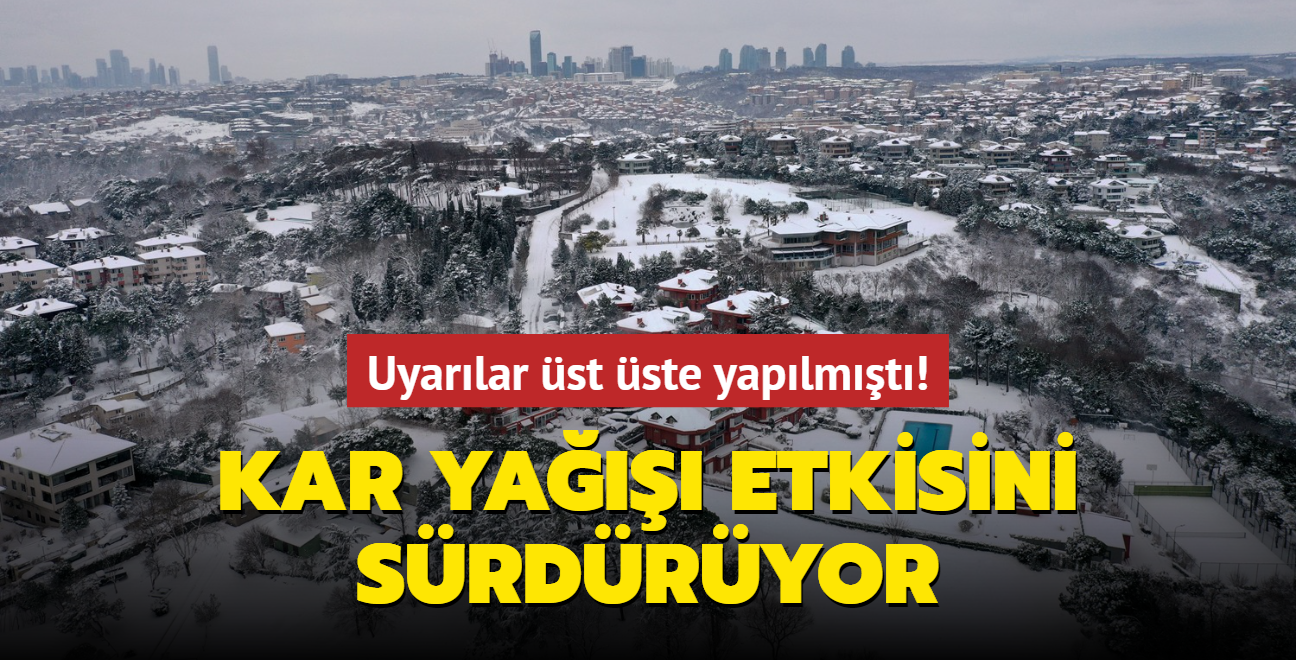 stanbul'da youn kar ya etkisini srdryor 