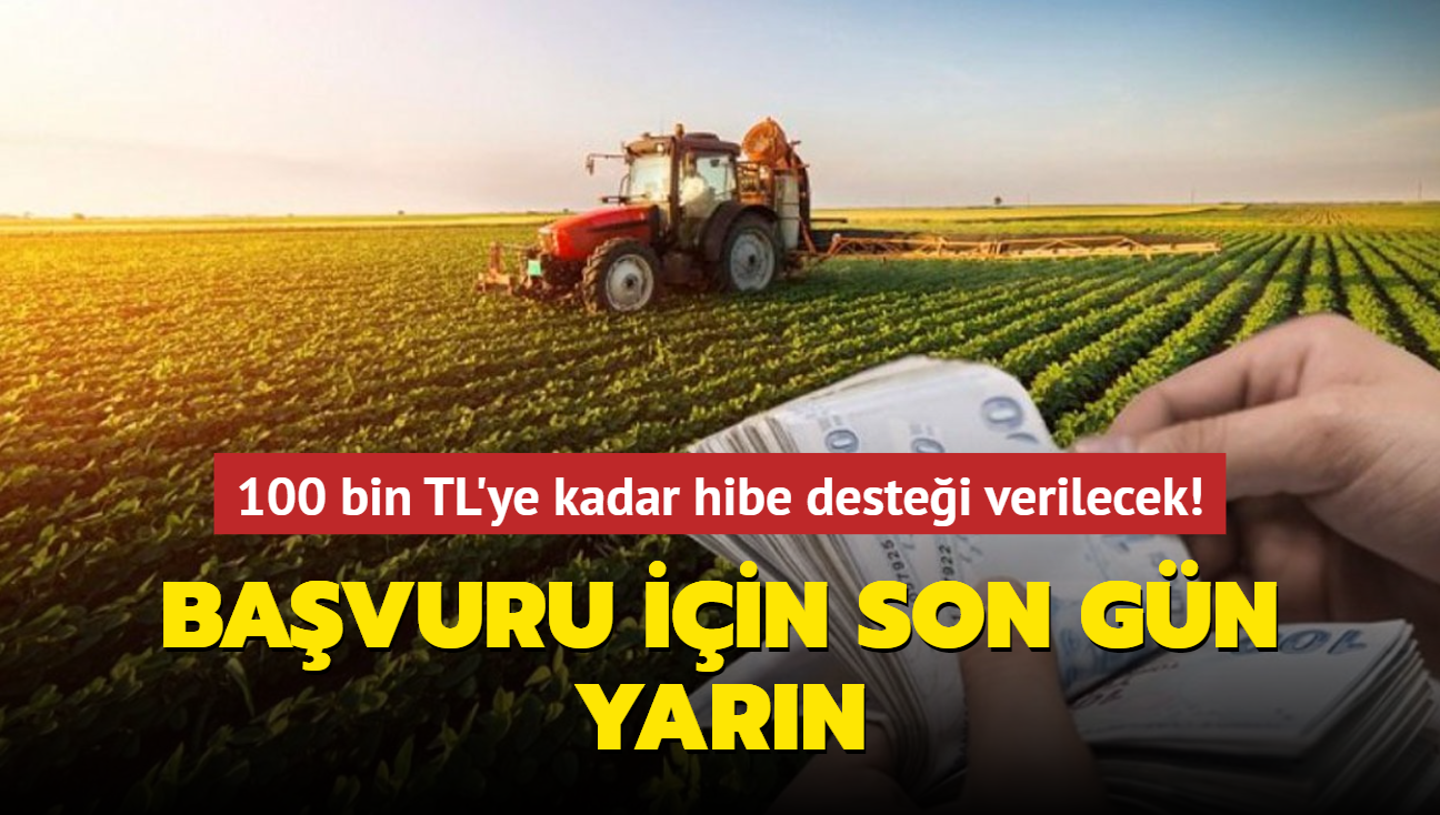 100 bin TL'ye kadar hibe destei verilecek! Bavuru iin son gn yarn