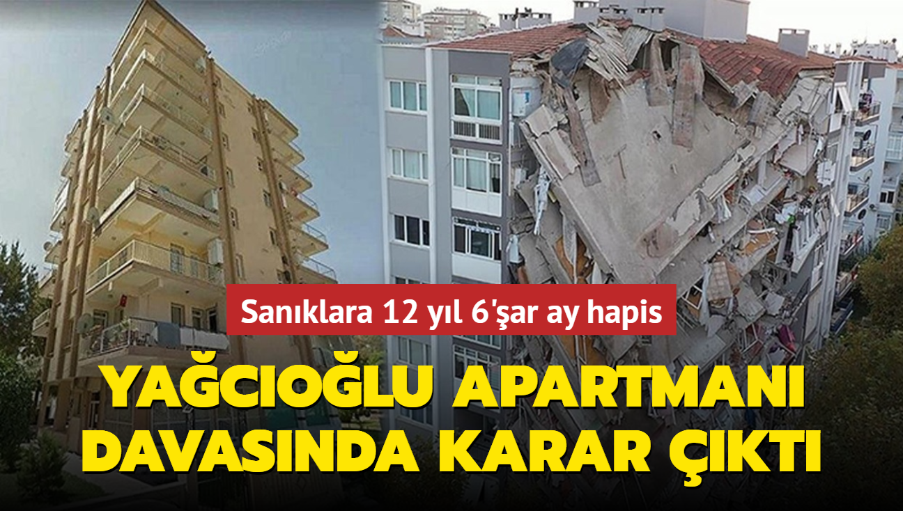 Depremde yklan Yacolu Apartman davasnda cezalar belli oldu!