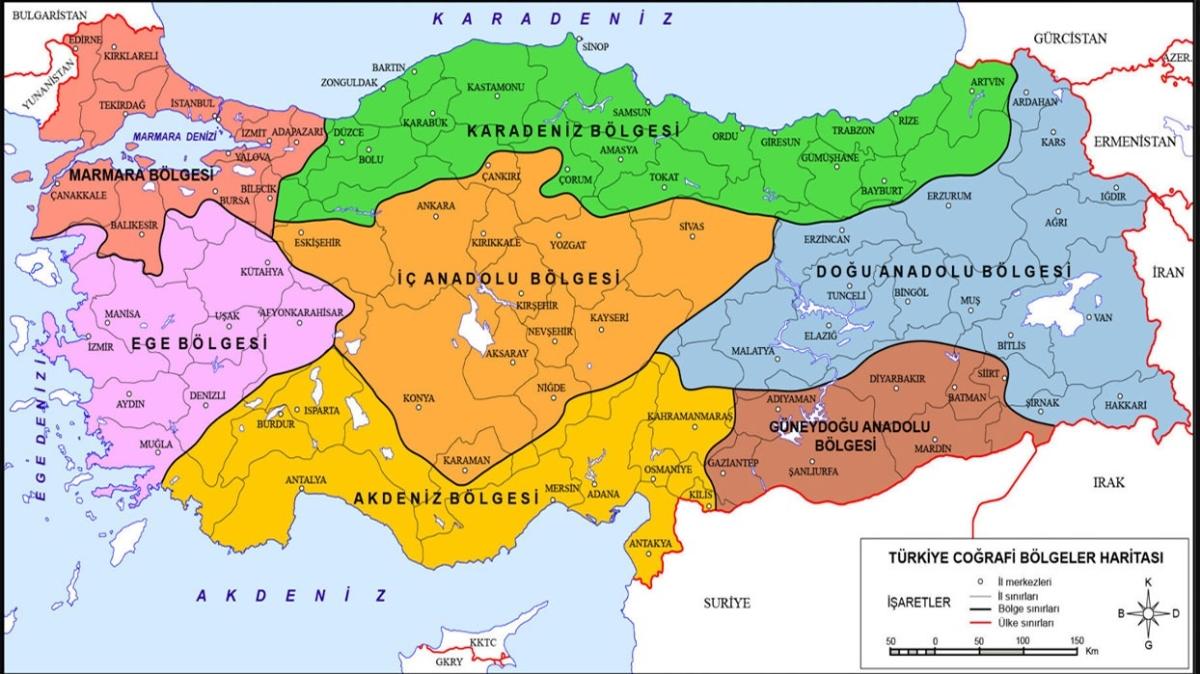 Türkiye Haritası: Siyasi, Fiziki, Bölge, İl Türkiye Haritası
