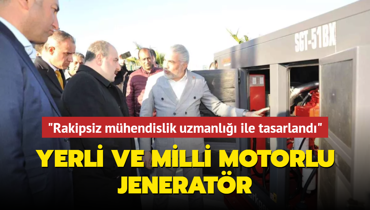 Trkiye'nin yerli ve milli motorlu jeneratr Antalya'da fuarda incelendi