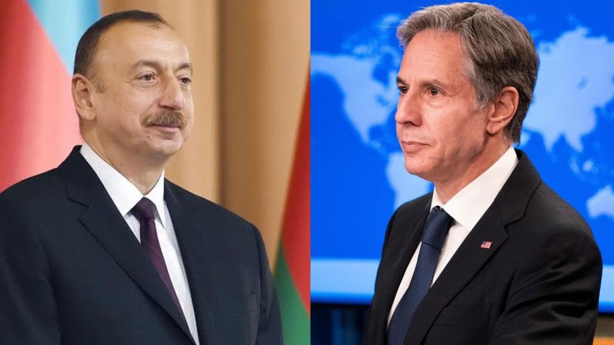 Blinken ile Aliyev'den kritik grme